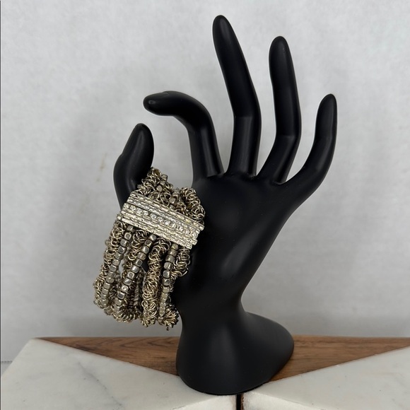 Vintage Estate Chunky Gold Beaded Bracelet Lot C48 - Picture 1 of 8